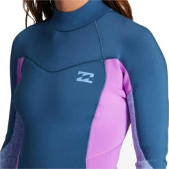 Billabong 2024 Femmes Synergy 3/2mm GBS Back Zip Combinaison Néoprène -Surf Fournitures Boutique 2024 femmes synergy 32mm gbs back zip combinaison neoprene 4