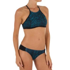 Bas De Maillot De Bain De Surf Femme Plissée Côté NIKI SHIBO BLEU -Surf Fournitures Boutique bas de maillot de bain de surf femme plissee cote niki shibo bleu 4