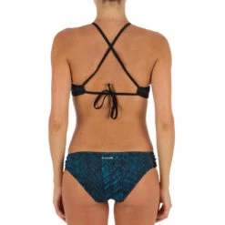 Bas De Maillot De Bain De Surf Femme Plissée Côté NIKI SHIBO BLEU -Surf Fournitures Boutique bas de maillot de bain de surf femme plissee cote niki shibo bleu 5