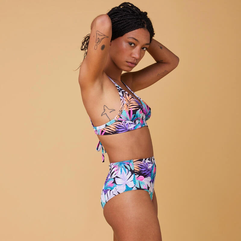 BAS DE MAILLOT DE BAIN DE SURF FEMME TAILLE HAUTE ROMI JIMA BLACK 7 BAS DE MAILLOT DE BAIN DE SURF FEMME TAILLE HAUTE ROMI JIMA BLACK – Image 7