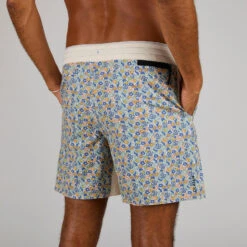 Boardshort Surf 500 17" JOY BEIGE -Surf Fournitures Boutique boardshort surf 500 17 joy beige 3