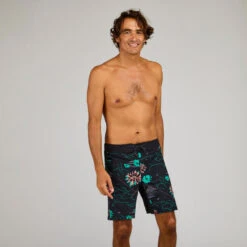 Boardshort Surf 500 19" PARADISE BLACK 12 Boardshort Surf 500 19" PARADISE BLACK -Surf Fournitures Boutique boardshort surf 500 19 paradise black 2