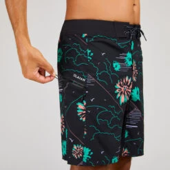 Boardshort Surf 500 19" PARADISE BLACK 16 Boardshort Surf 500 19" PARADISE BLACK -Surf Fournitures Boutique boardshort surf 500 19 paradise black 6