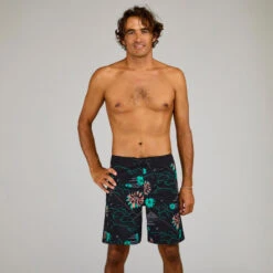 Boardshort Surf 500 19" PARADISE BLACK 19 Boardshort Surf 500 19" PARADISE BLACK -Surf Fournitures Boutique boardshort surf 500 19 paradise black 9