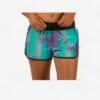 Boardshort Surf Femme TINI BLUR Avec Ceinture élastiquée Et Cordon De Serrage
