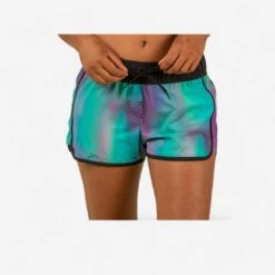 Boardshort Surf Femme TINI BLUR Avec Ceinture élastiquée Et Cordon De Serrage