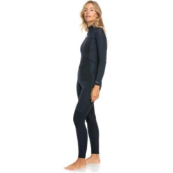 Roxy Combinaison De Surf Prologue 4/3mm GBS - Zip Au Dos - Noir Femmes -Surf Fournitures Boutique combinaison de surf prologue 43mm gbs zip au dos noir femmes 2