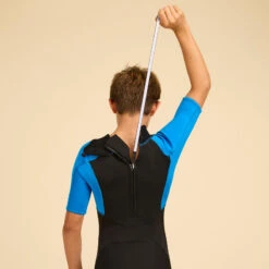 COMBINAISON SURF SHORTY 500 NEOPRENE 1.5MM GARCON BLEUE NOIRE 15 COMBINAISON SURF SHORTY 500 NEOPRENE 1.5MM GARCON BLEUE NOIRE -Surf Fournitures Boutique combinaison surf shorty 500 neoprene 15mm garcon bleue noire 5