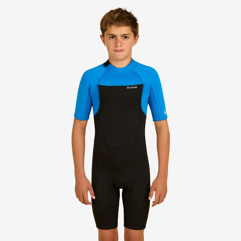 COMBINAISON SURF SHORTY 500 NEOPRENE 1.5MM GARCON BLEUE NOIRE 10 COMBINAISON SURF SHORTY 500 NEOPRENE 1.5MM GARCON BLEUE NOIRE – Image 10