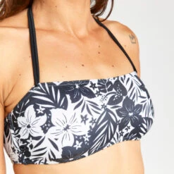 Haut De Maillot De Bain Bandeau Femme - Lori Borneo Noir -Surf Fournitures Boutique haut de maillot de bain bandeau femme lori borneo noir 4