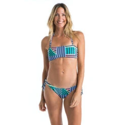 Haut De Maillot De Bain Bandeau LAURA GRAPHITI Avec Coques Amovibles -Surf Fournitures Boutique haut de maillot de bain bandeau laura graphiti avec coques amovibles 5