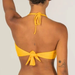 HAUT DE MAILLOT DE BAIN BANDEAU LAURA JAUNE AVEC COQUES AMOVIBLES -Surf Fournitures Boutique haut de maillot de bain bandeau laura jaune avec coques amovibles 6