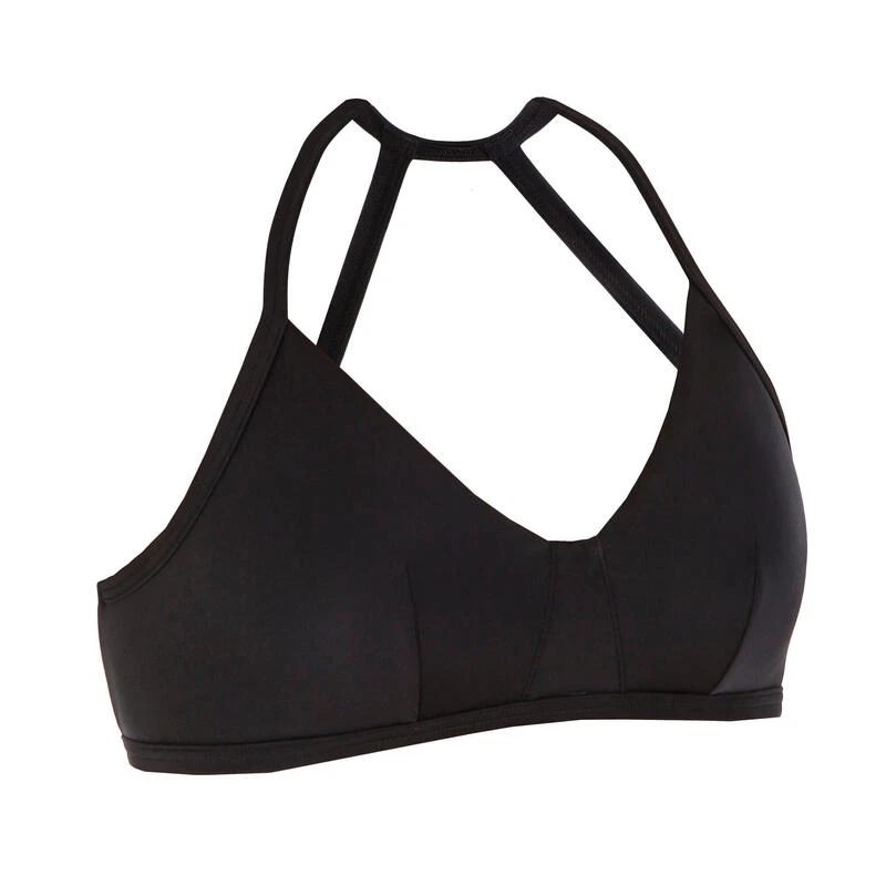 Haut De Maillot De Bain BRASSIERE CARO NOIRE Avec Dos Structuré Et Réglable 3 Haut De Maillot De Bain BRASSIERE CARO NOIRE Avec Dos Structuré Et Réglable – Image 3