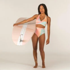 Haut De Maillot De Bain Femme Brassière De Surf ANA BLUR PINK -Surf Fournitures Boutique haut de maillot de bain femme brassiere de surf ana blur pink 5