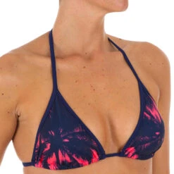 HAUT DE MAILLOT DE BAIN FEMME TRIANGLE COULISSANT COQUES AMOVIBLES MAE POLY -Surf Fournitures Boutique haut de maillot de bain femme triangle coulissant coques amovibles mae poly 2