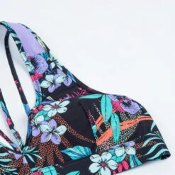 Haut De Maillot De Bain Fille - 900 Lily Violet Turquoise -Surf Fournitures Boutique haut de maillot de bain fille 900 lily violet turquoise 3