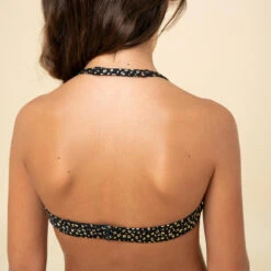 HAUT DE MAILLOT DE BAIN FOULARD FILLE 100 NOIR -Surf Fournitures Boutique haut de maillot de bain foulard fille 100 noir 4