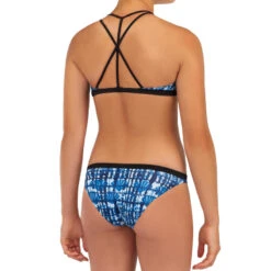 HAUT DE MAILLOT DE BAIN SURF FILLE BRASSIÈRE BLEU BONDI 500 -Surf Fournitures Boutique haut de maillot de bain surf fille brassiere bleu bondi 500 4