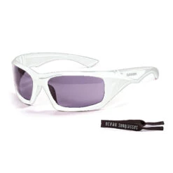 Lunette Soleil Flottantes Sport Nautiques OCEAN Antigua Blanc Et Fume