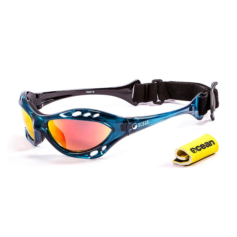 Lunette Soleil Flottantes Sport Nautiques OCEAN Cumbuco Bleu Et Revo Rouge 1 Lunette Soleil Flottantes Sport Nautiques OCEAN Cumbuco Bleu Et Revo Rouge