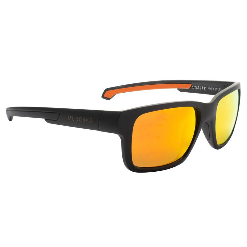 Lunettes De Soleil DRAKAR Noir Mat, Polarisés ORANGE - Cat.3 - MUNDAKA 1 Lunettes De Soleil DRAKAR Noir Mat, Polarisés ORANGE - Cat.3 - MUNDAKA