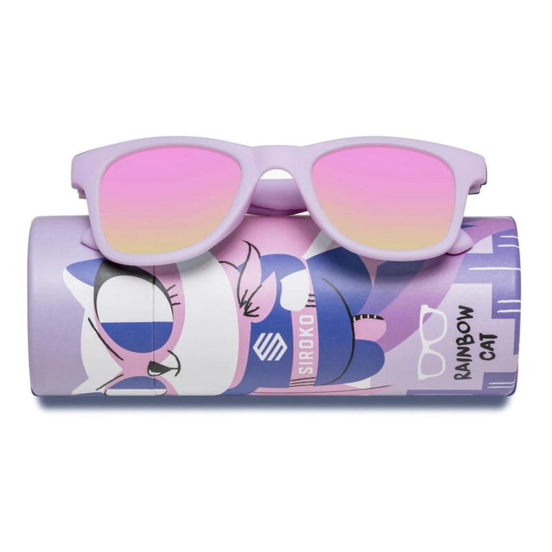 Lunettes De Soleil Enfant Surf Enfants Rainbow Cat Mauve 2 Lunettes De Soleil Enfant Surf Enfants Rainbow Cat Mauve – Image 2