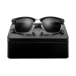 Lunettes De Soleil Fashion Acier Inox Surf Homme Et Femme Bronx Noir