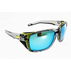 Lunettes De Soleil Julbo Shield M Gris Bleu Polarisé , Coques Amovibles -Surf Fournitures Boutique lunettes de soleil julbo shield m gris bleu polarise coques amovibles 2