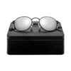 Lunettes De Soleil Rondes Acier Inox Surf Homme Et Femme Notting Hill Noir
