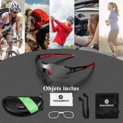 ROCKBROS Lunettes Photochromiques De Vélo 10125 Anti-uv400 - Noir Et Rouge -Surf Fournitures Boutique lunettes photochromiques de velo 10125 anti uv400 noir et rouge 6
