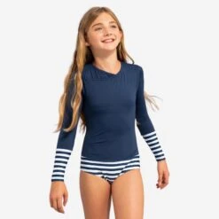 Maillot 1 Pièce Manches Longues Fille MAYA Bleu Marine 16 Maillot 1 Pièce Manches Longues Fille MAYA Bleu Marine -Surf Fournitures Boutique maillot 1 piece manches longues fille maya bleu marine 7