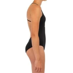 MAILLOT DE BAIN 1 PIECE FILLE 100 NOIR -Surf Fournitures Boutique maillot de bain 1 piece fille 100 noir 2