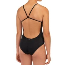 MAILLOT DE BAIN 1 PIECE FILLE 100 NOIR -Surf Fournitures Boutique maillot de bain 1 piece fille 100 noir 3
