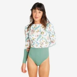 Maillot De Bain 1 Pièce Manches Longues Femme - Mary Belly Blanc -Surf Fournitures Boutique maillot de bain 1 piece manches longues femme mary belly blanc 2
