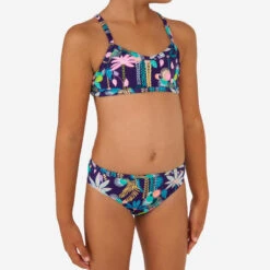Maillot De Bain De Surf 2 Pièces BONI JUN Violet Forme Brassière
