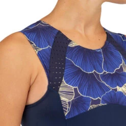 MAILLOT DE BAIN SURF FILLE BLEU NOIR MANLY 900 -Surf Fournitures Boutique maillot de bain surf fille bleu noir manly 900 2