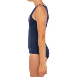 MAILLOT DE BAIN SURF FILLE BLEU NOIR MANLY 900 -Surf Fournitures Boutique maillot de bain surf fille bleu noir manly 900 5