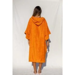 Pacifique Sud | Poncho Surf | Orange | Avec Manches -Surf Fournitures Boutique pacifique sud poncho surf orange avec manches 2