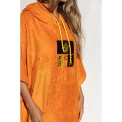 Pacifique Sud | Poncho Surf | Orange | Avec Manches -Surf Fournitures Boutique pacifique sud poncho surf orange avec manches 4