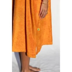 Pacifique Sud | Poncho Surf | Orange | Avec Manches -Surf Fournitures Boutique pacifique sud poncho surf orange avec manches 6