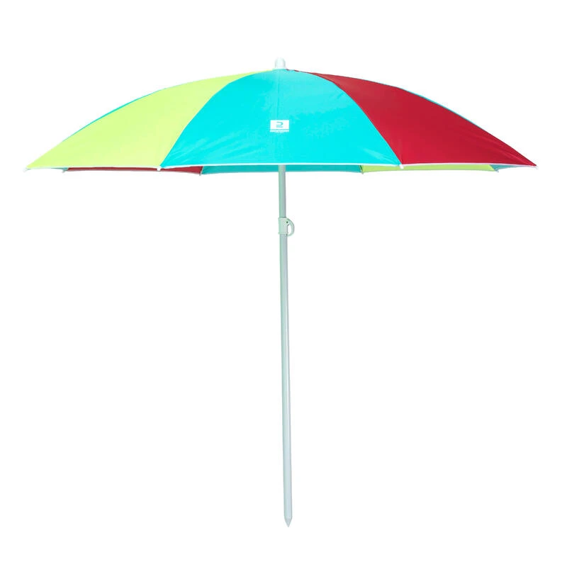 Decathlon PARASOL DE PLAGE PARUV 160 UPF 50+ 2 PLACES - Multi Couleur Rouge Jaune Bleu 2 Decathlon PARASOL DE PLAGE PARUV 160 UPF 50+ 2 PLACES - Multi Couleur Rouge Jaune Bleu – Image 2