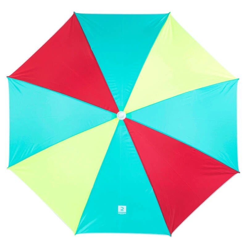 Decathlon PARASOL DE PLAGE PARUV 160 UPF 50+ 2 PLACES - Multi Couleur Rouge Jaune Bleu 3 Decathlon PARASOL DE PLAGE PARUV 160 UPF 50+ 2 PLACES - Multi Couleur Rouge Jaune Bleu – Image 3