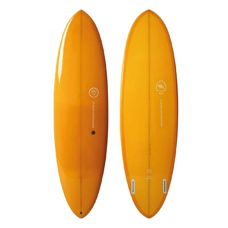 Planche De Surf BEAVER Mid Length Twin Pin Double Layer Orange 6'10" 1 Planche De Surf BEAVER Mid Length Twin Pin Double Layer Orange 6'10"