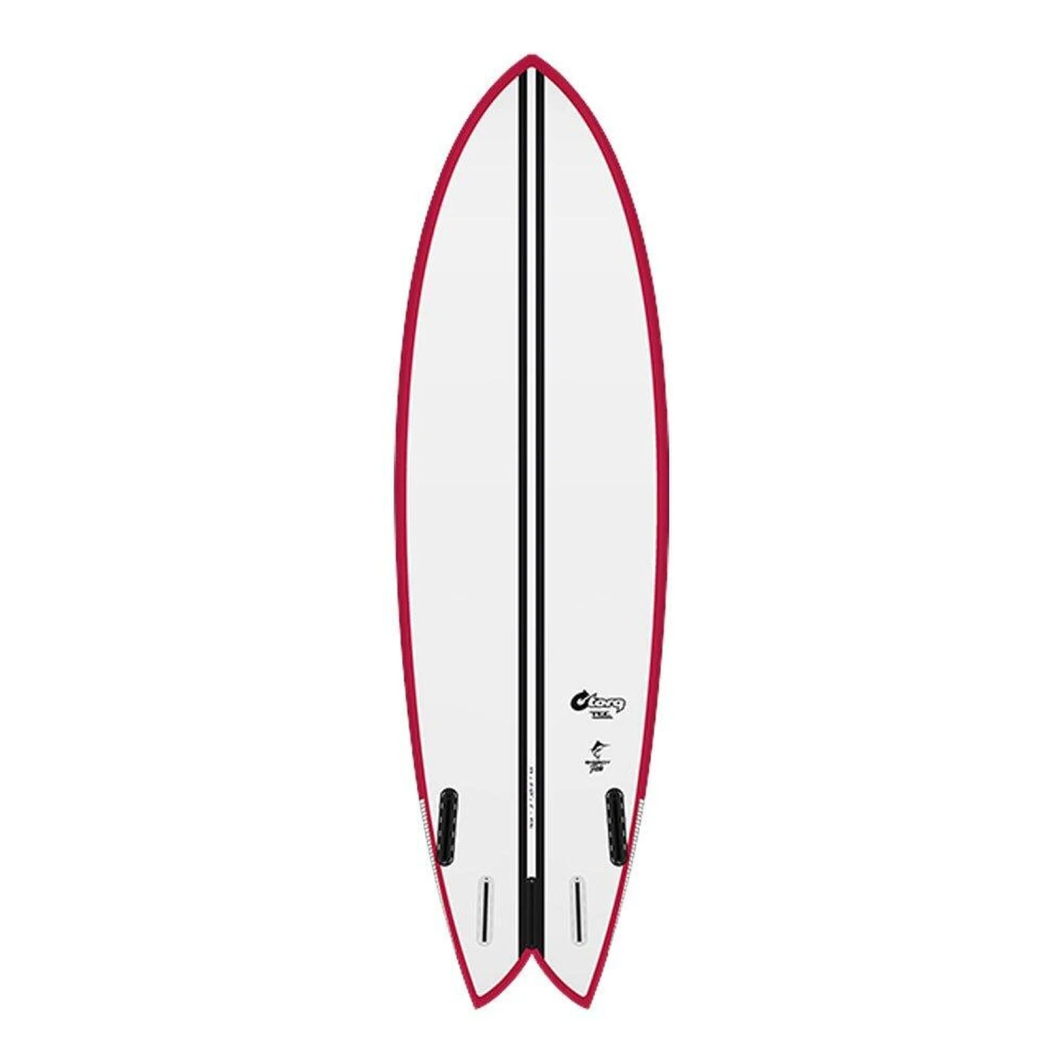 Torq Planche De Surf Fish Bigboy Fish TEC Berry/White 6'6 2 Torq Planche De Surf Fish Bigboy Fish TEC Berry/White 6'6 – Image 2