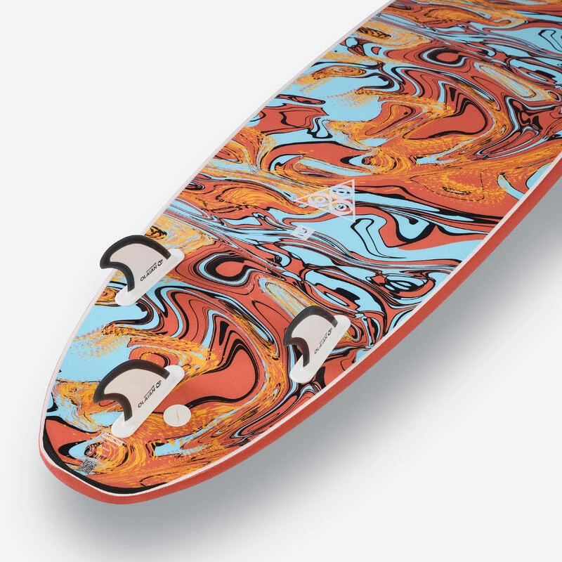 Planche De Surf Mousse 7' - 500 Orange 9 Planche De Surf Mousse 7' - 500 Orange – Image 9