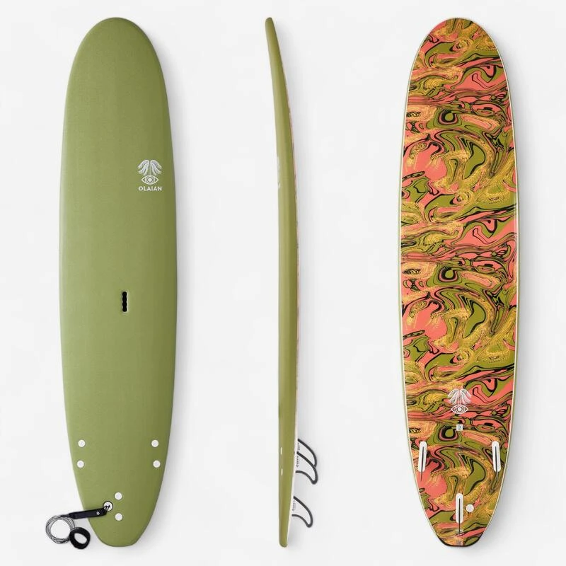Planche De Surf Mousse 8'6" - 500 Kaki 1 Planche De Surf Mousse 8'6" - 500 Kaki