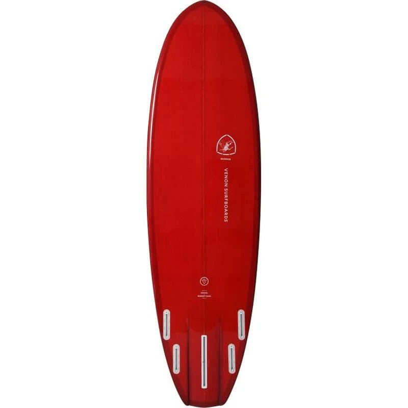 Planche De Surf QUOKKA Hybrid 5Fins Double Layer Wine 6'4" 3 Planche De Surf QUOKKA Hybrid 5Fins Double Layer Wine 6'4" – Image 3