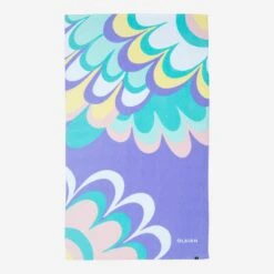 SERVIETTE L PRINT Flowy Parme 145x85 Cm -Surf Fournitures Boutique serviette l print flowy parme 145x85 cm 3