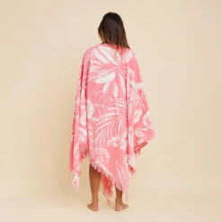 SERVIETTE PONCHO XXL Hawaian 190x190 Cm -Surf Fournitures Boutique serviette poncho xxl hawaian 190x190 cm 2