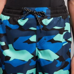 SHORT DE BAIN 500 BLEU CAMO -Surf Fournitures Boutique short de bain 500 bleu camo 2